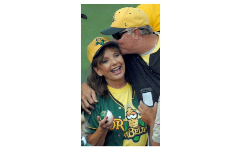 2011: Actress Dawn Wells visits the Corn Crib